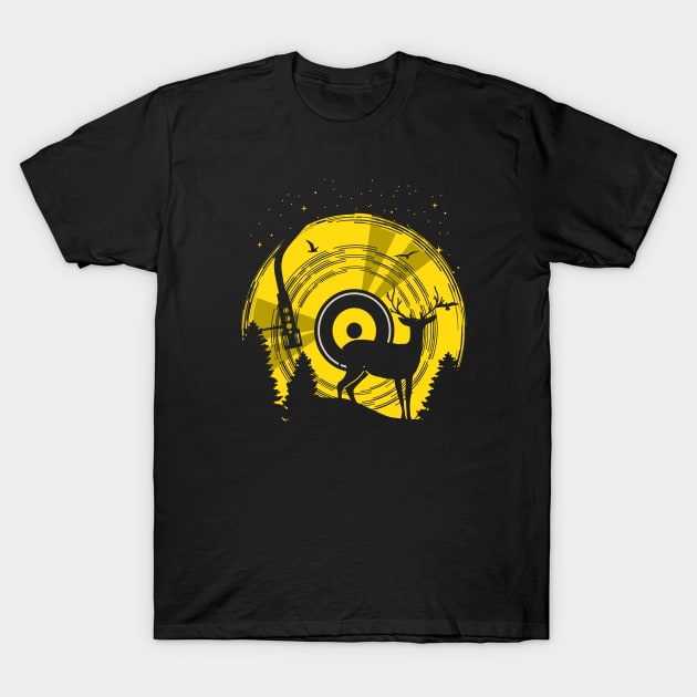 Vinyl Moon T-Shirt by Foxxy Merch